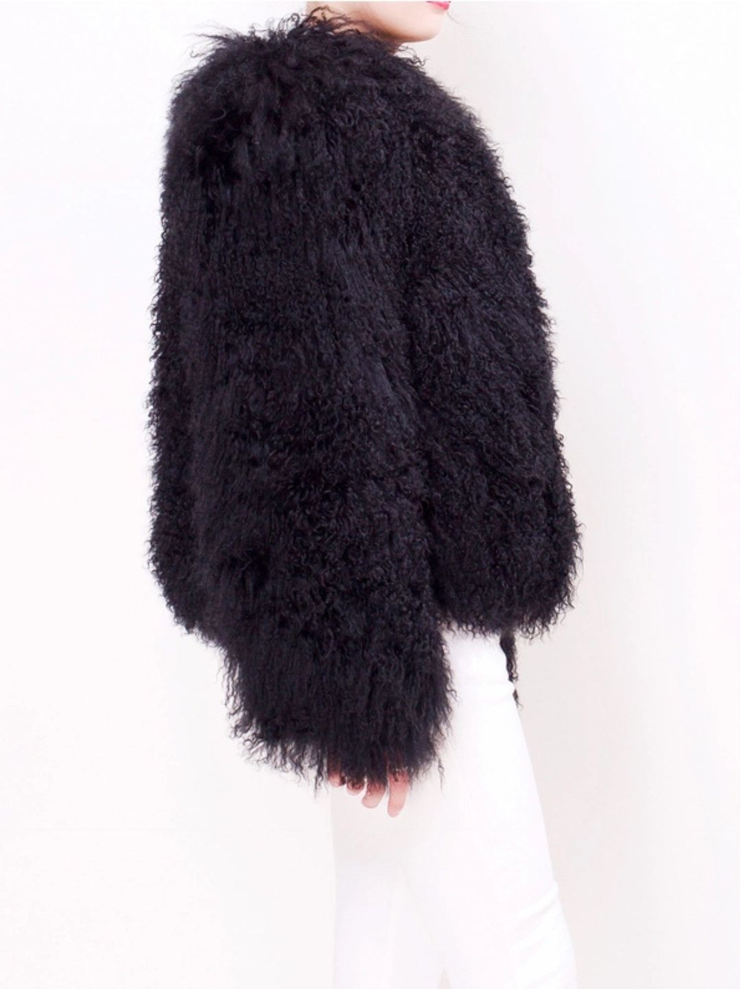 Giacca in Shearling Nera