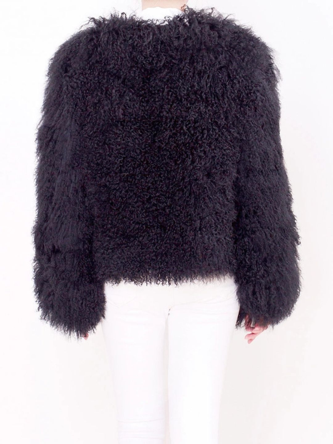Giacca in Shearling Nera