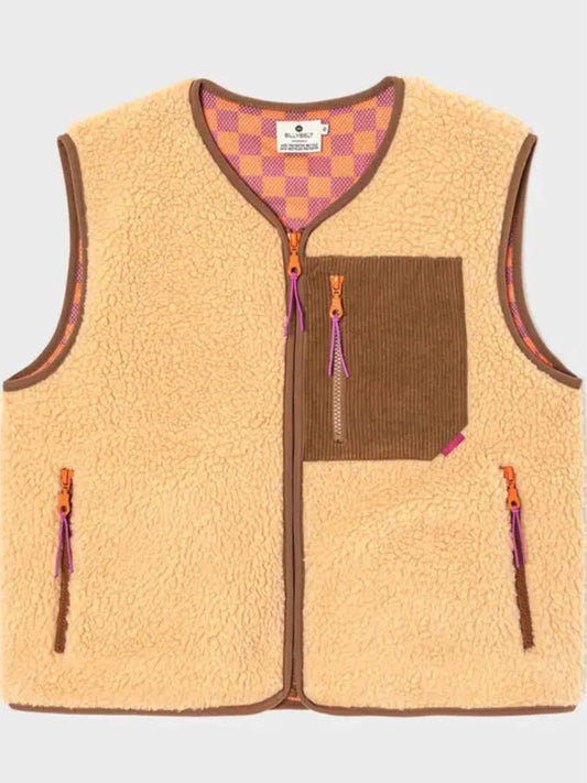 Gilet da donna Sherpa Beige