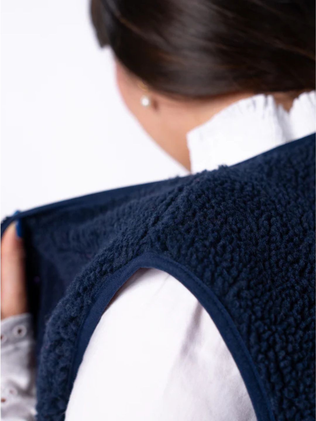 Gilet da donna Sherpa Blu