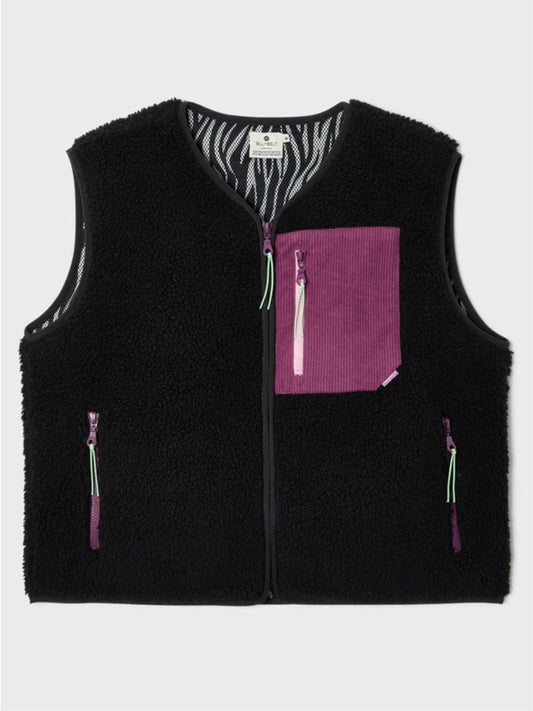 Gilet da donna Sherpa Nero