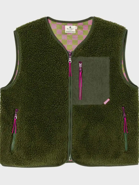 Gilet da donna Sherpa Verde