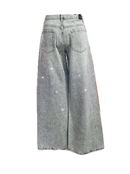 JEANS FULL STRASS GRIGI A2024