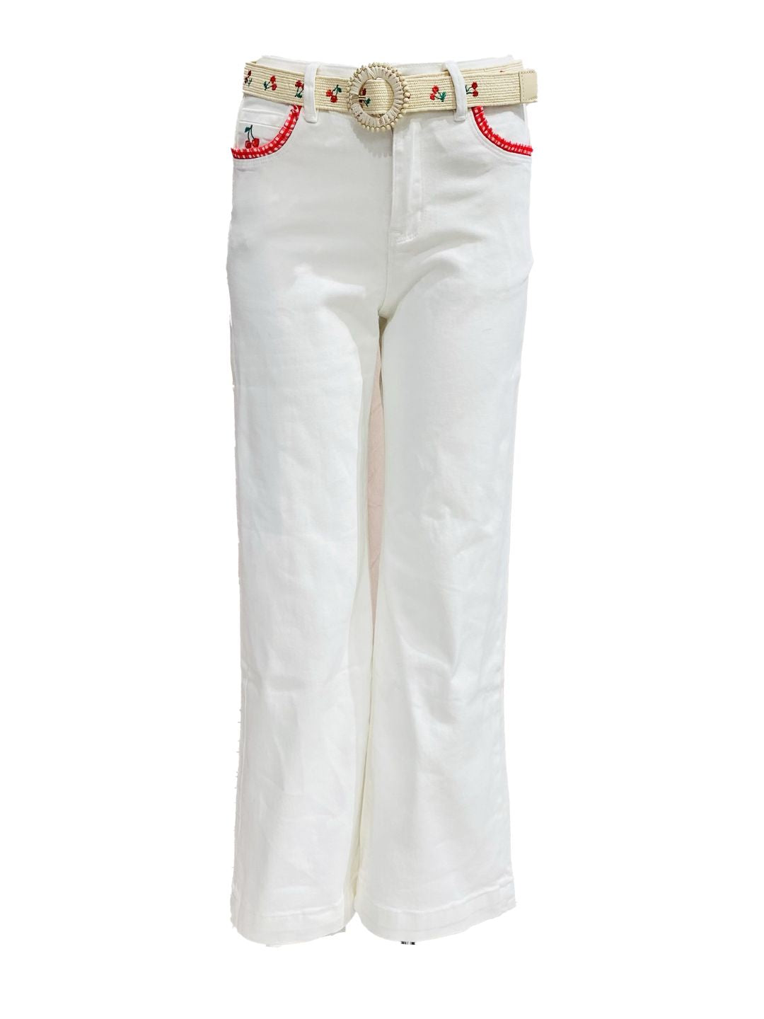 Jeans Palazzo Ciliegia Bianco 🍒