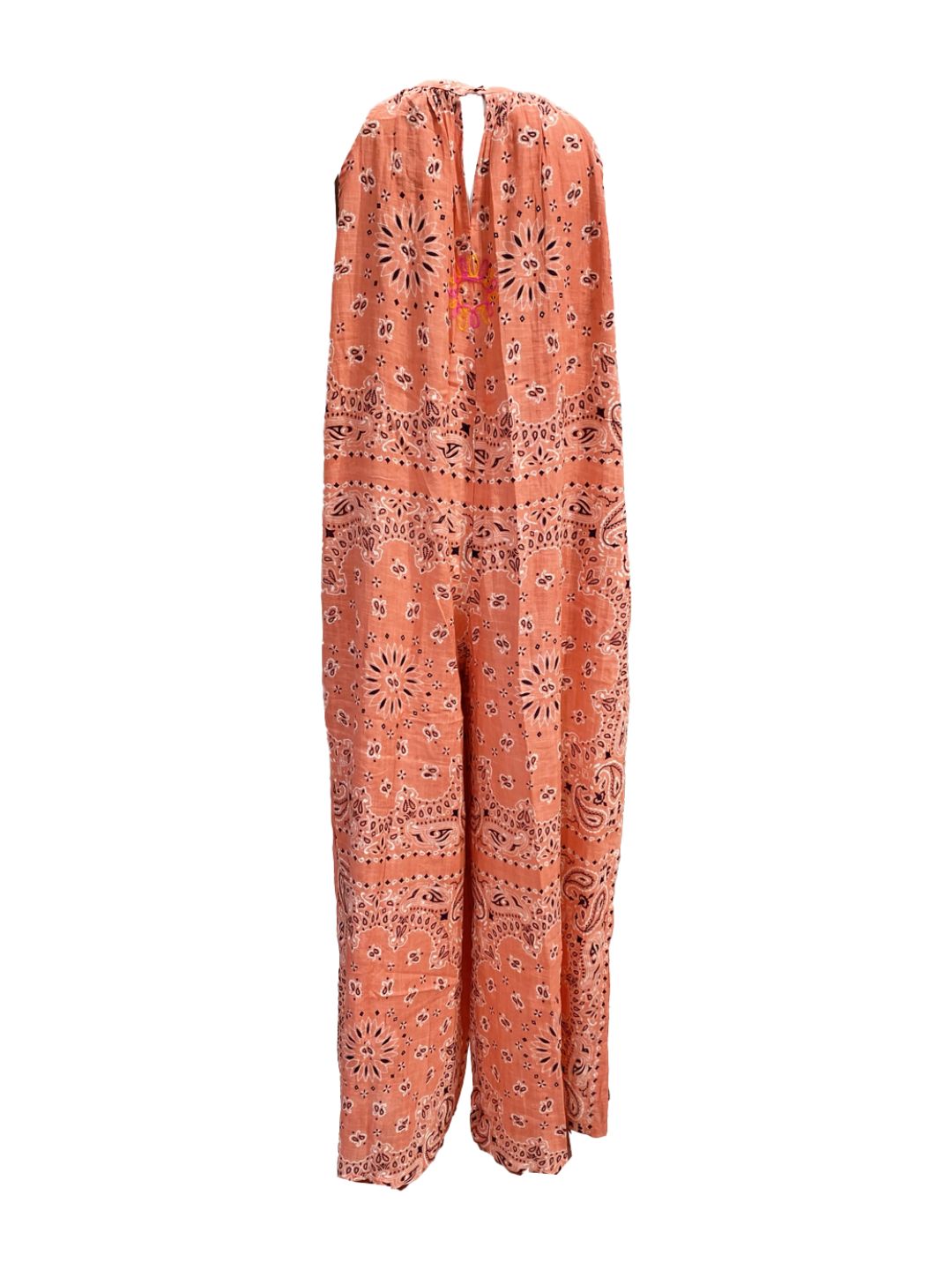 Jumpsuit Bandana in Cotone Garzato Corallo ✨