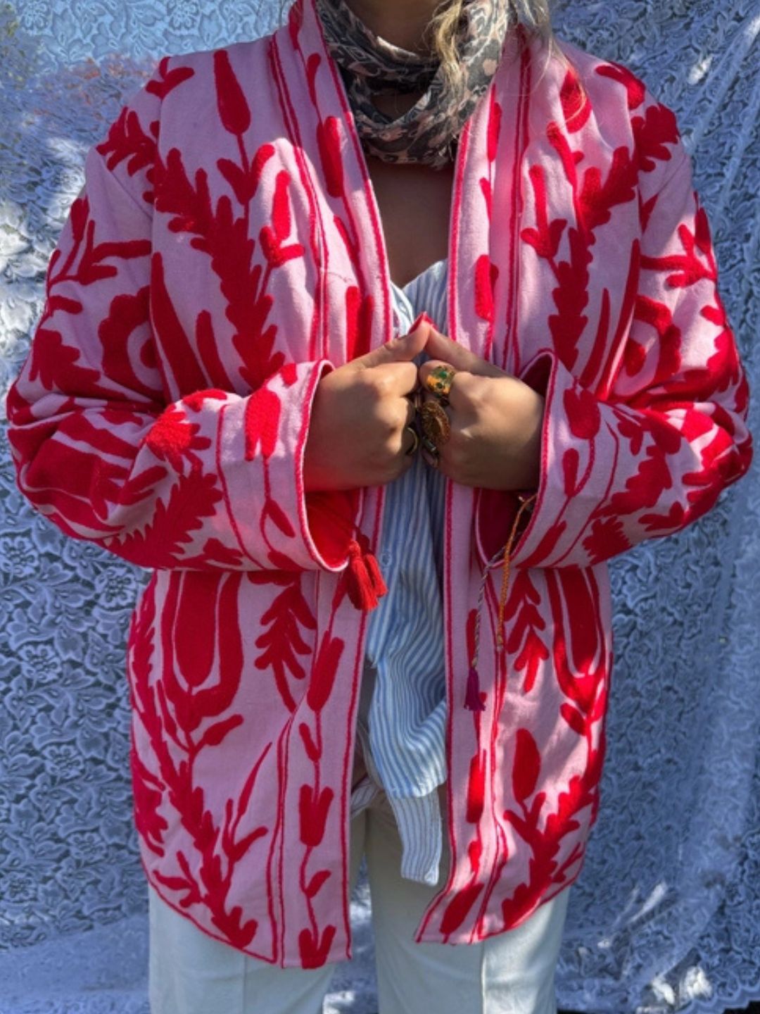 Kimono Suzani Banjara Rosa
