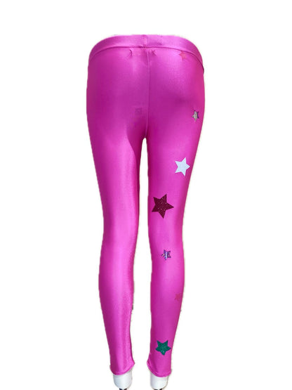 LEGGINS FUCSIA CON STELLE Ribes of LOVE