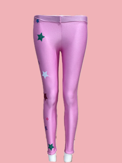LEGGINS ROSA CON STELLE Ribes of LOVE