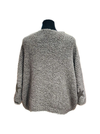 MAGLIONE MORBIDISSIMO GRIGIO FUMO DI LONDRA CON STELLE