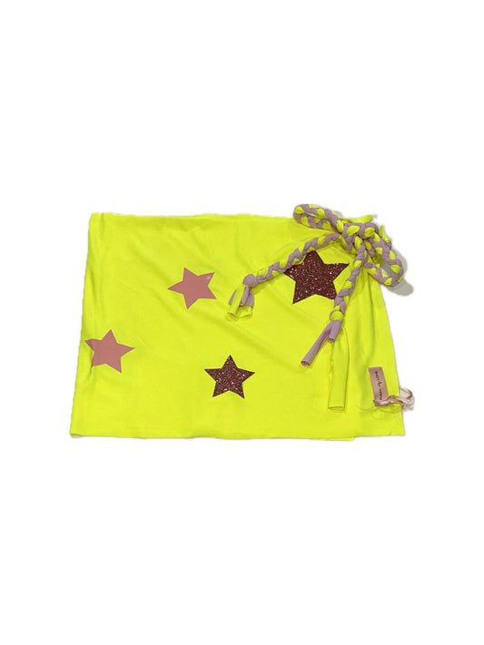 MINI PAREO GIALLO FLUO STELLE