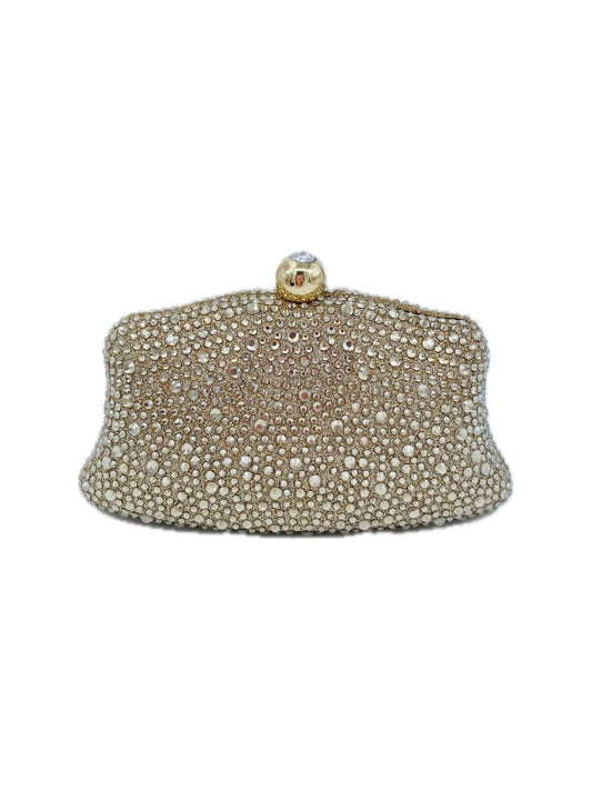 MINI POCHETTE STRASS ORO 9060