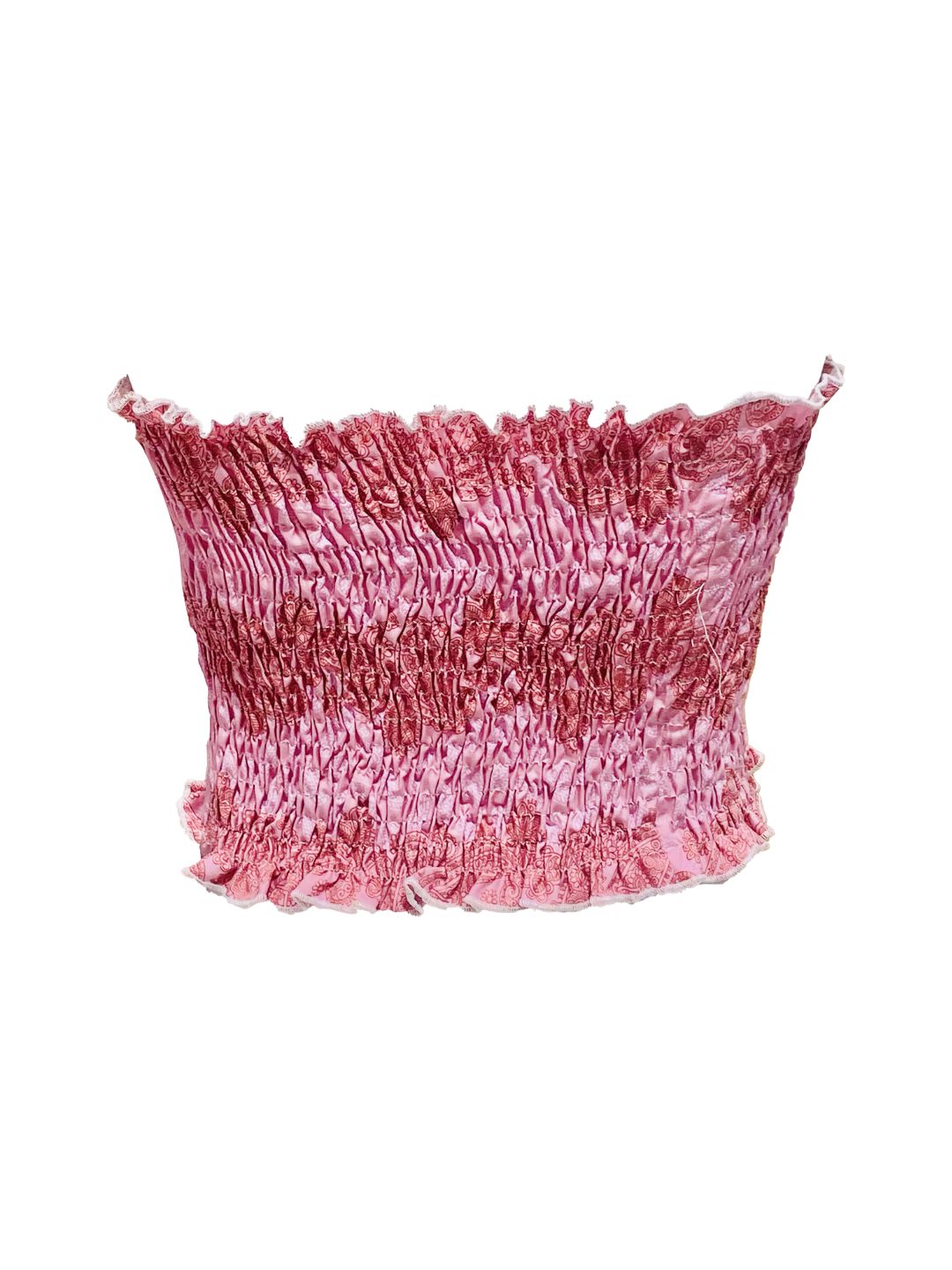 MINI TOP Punto Smock Bohème Francese Fucsia Ribes of LOVE