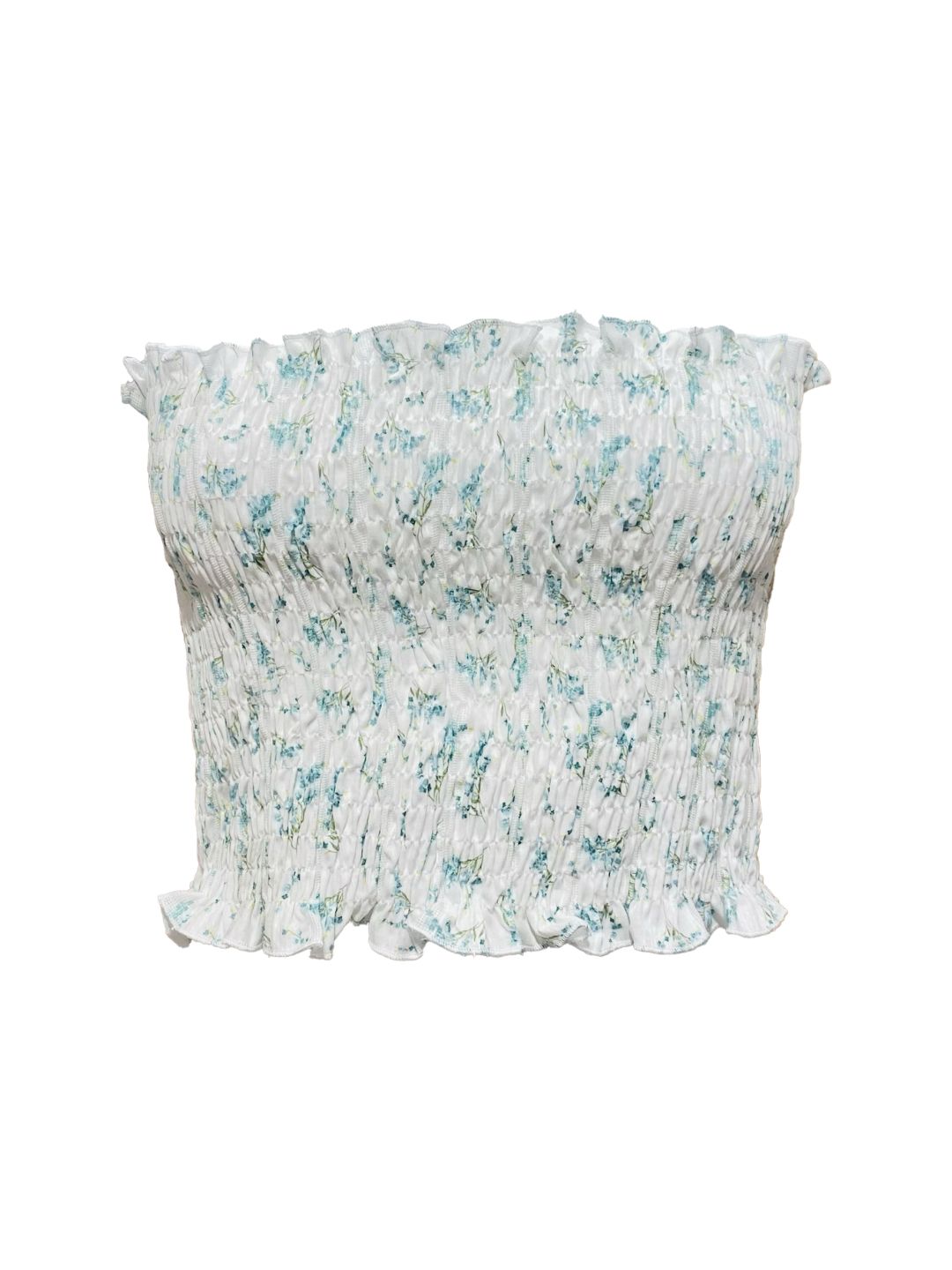 MINI TOP Punto Smock Fantasia Paisley verde Ribes of LOVE