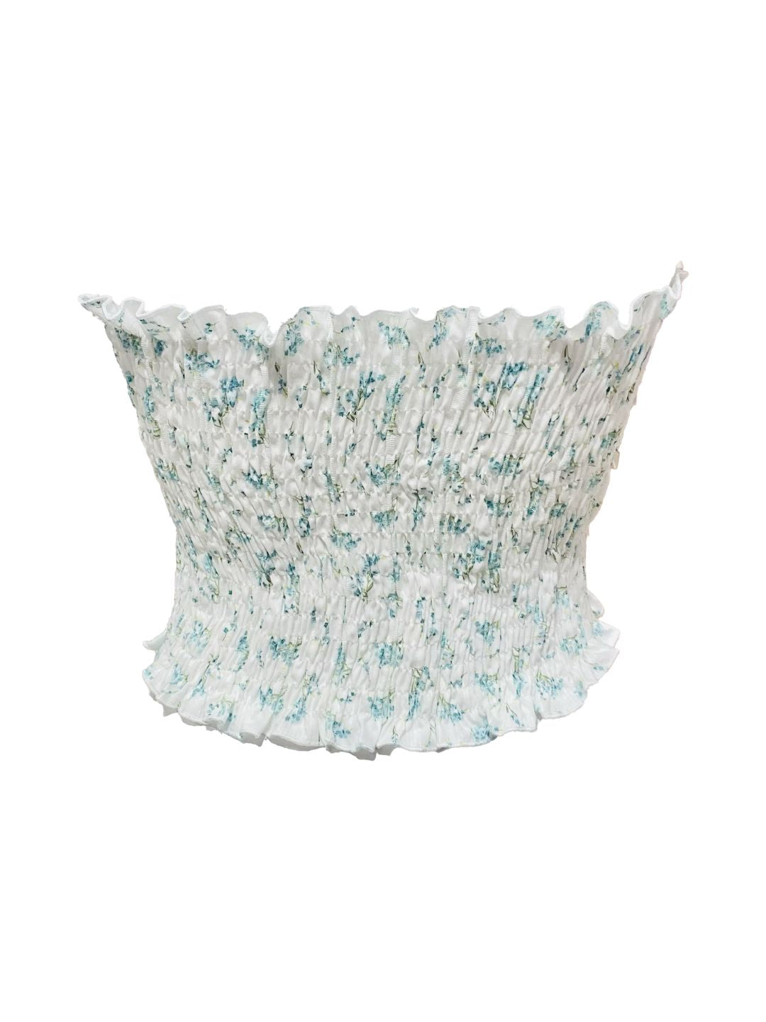 MINI TOP Punto Smock Fantasia Paisley verde Ribes of LOVE