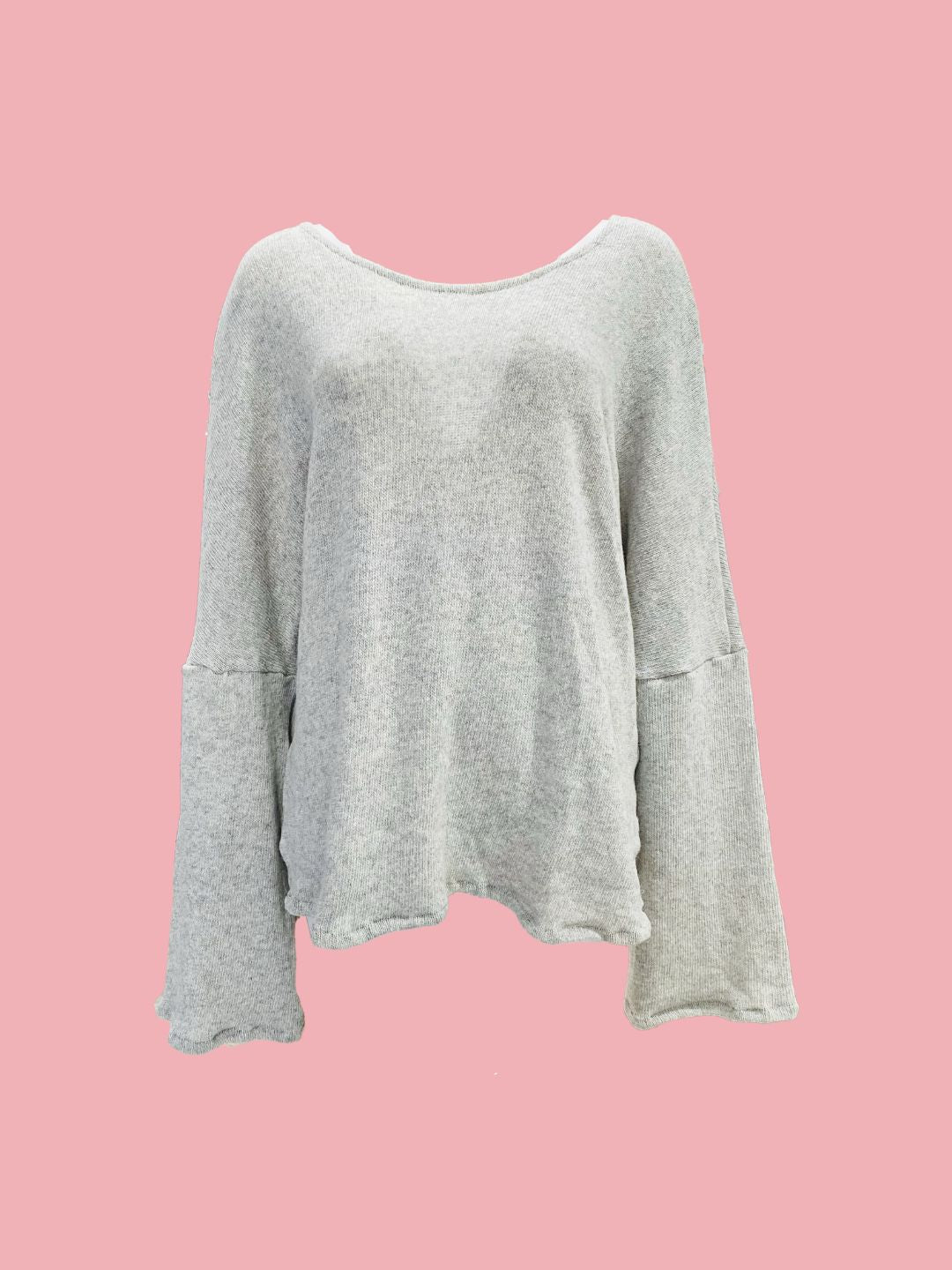 Maglia Scatoletta Grigio Melange Chiaro Ribes of LOVE