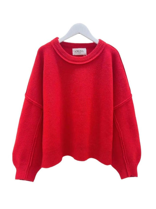Maglione Oversize Rosso