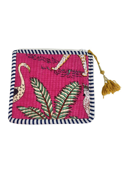 Radical Chic Mini Quilted Zip Clutch