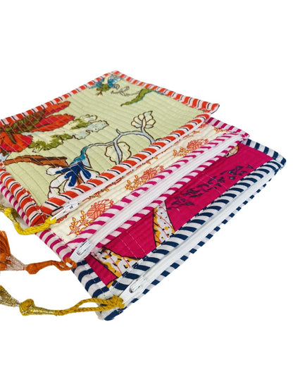 Radical Chic Mini Quilted Zip Clutch