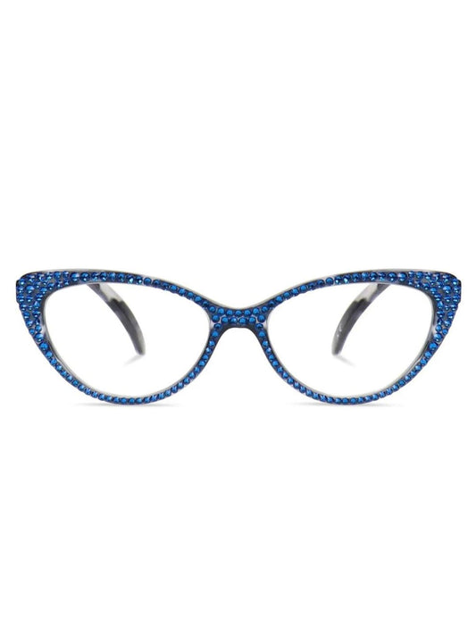 ABELLA CAPRI BLU JIMMY CRYSTAL NEW YORK OCCHIALE DA LETTURA JCR468B