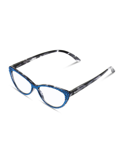 ABELLA BLACK JIMMY CRYSTAL NEW YORK READING GLASSES JCR468B
