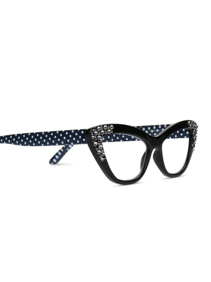 ACADIA NERO JIMMY CRYSTAL NEW YORK OCCHIALE DA LETTURA JCR641HT+CLR