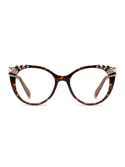 CLOVER MARRONE JIMMY CRYSTAL NEW YORK OCCHIALE DA LETTURA JCR608BRW-GLOD/SH