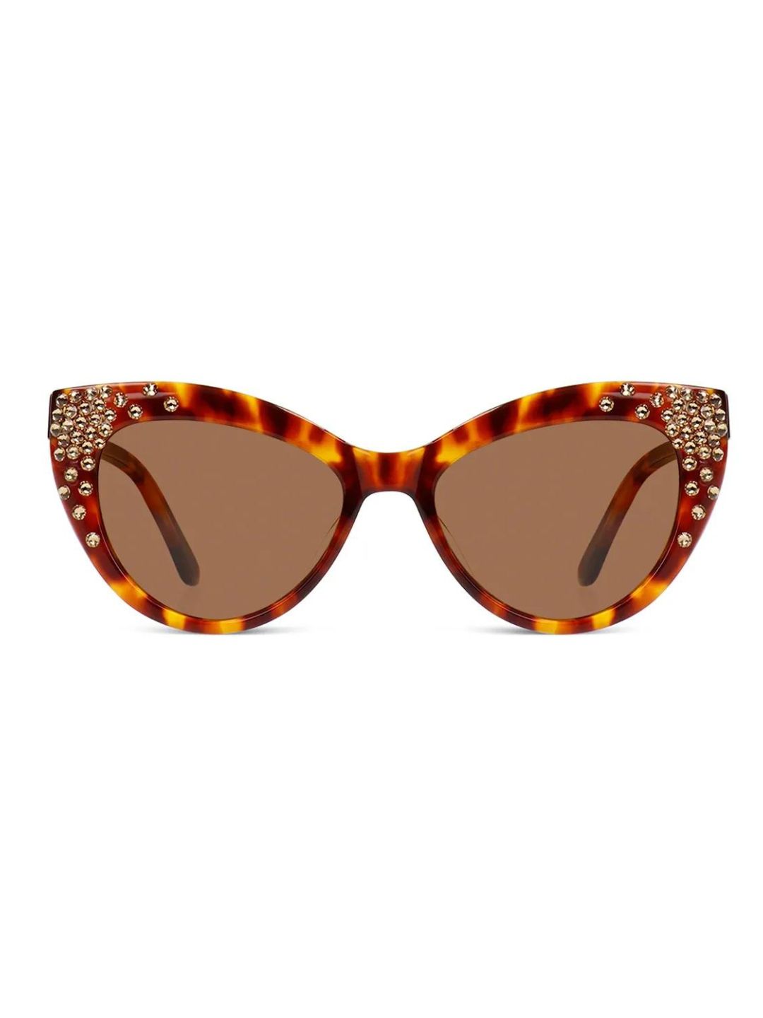 MARYLIN BROWN JIMMY CRYSTAL NEW YORK SUNGLASSES GLT1128-C4-L/COL