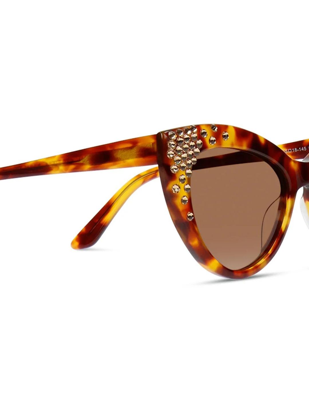MARYLIN BROWN JIMMY CRYSTAL NEW YORK SUNGLASSES GLT1128-C4-L/COL