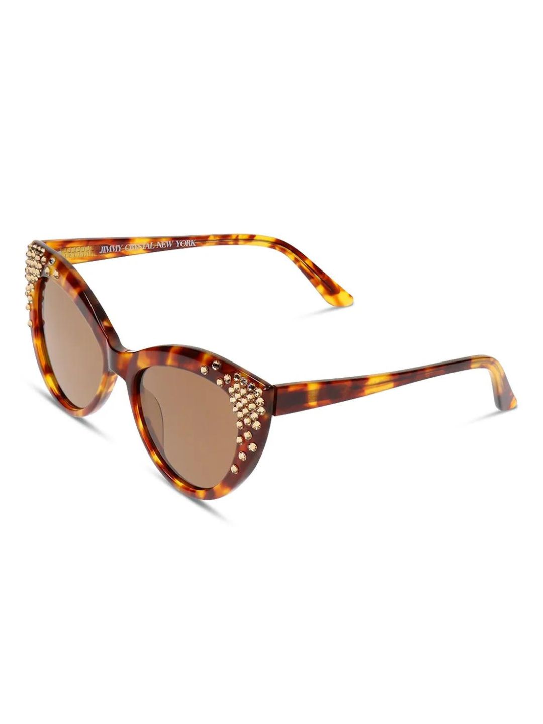 MARYLIN BROWN JIMMY CRYSTAL NEW YORK SUNGLASSES GLT1128-C4-L/COL