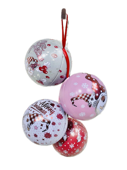 PALLA NATALE CONTENITORE GNOMO