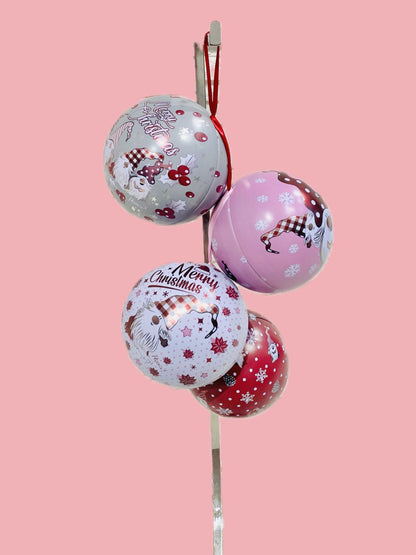 PALLA NATALE CONTENITORE GNOMO