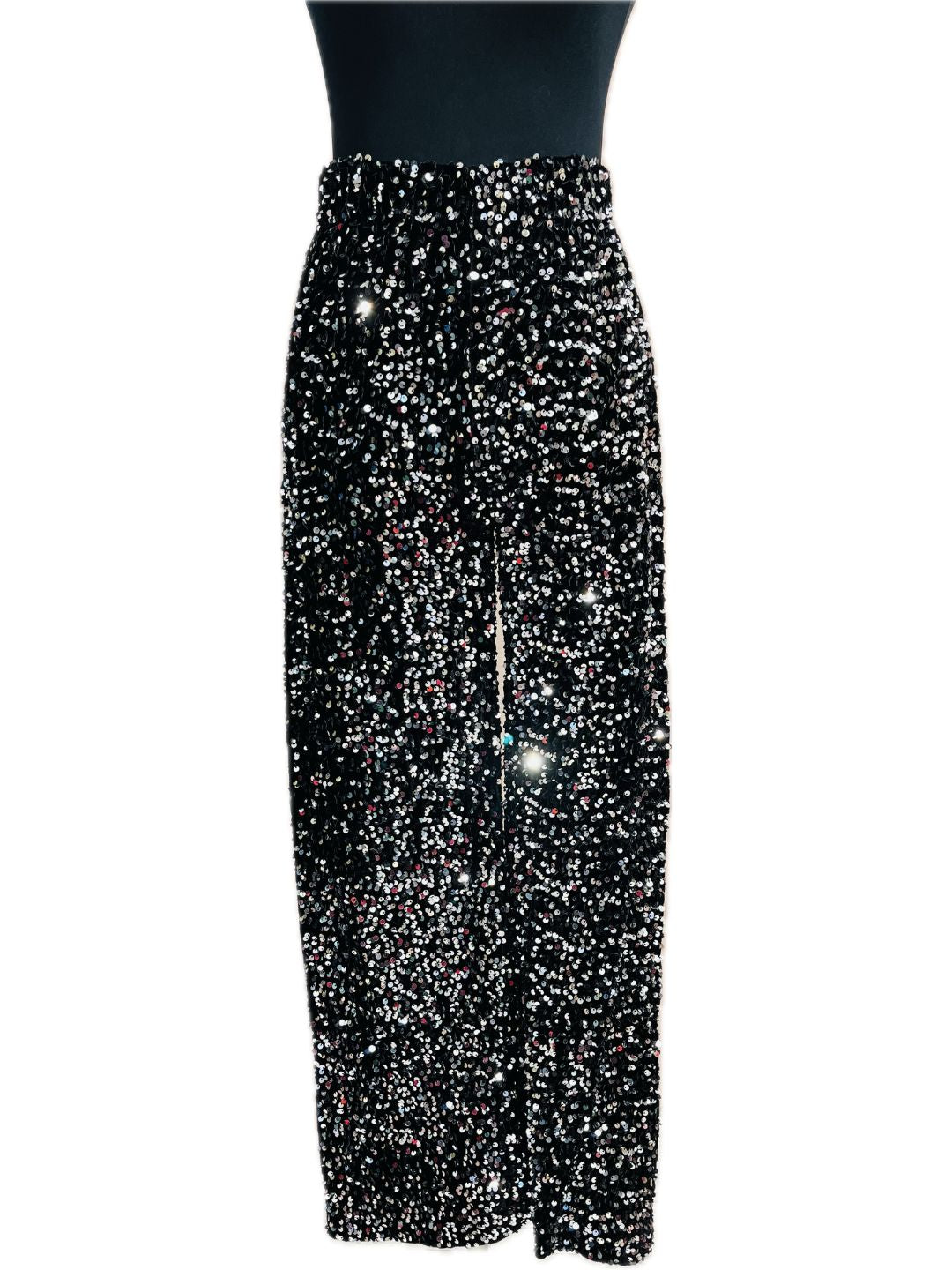 PANTALONE PAILLETTES ARGENTO 9169