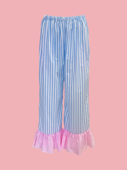 PANTALONE Pin con galetta Righe Azzurre Mod.2 Ribes of LOVE