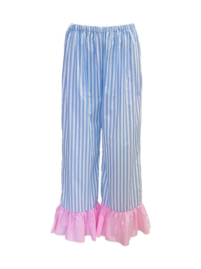 PANTALONE Pin con galetta Righe Azzurre Mod.2 Ribes of LOVE