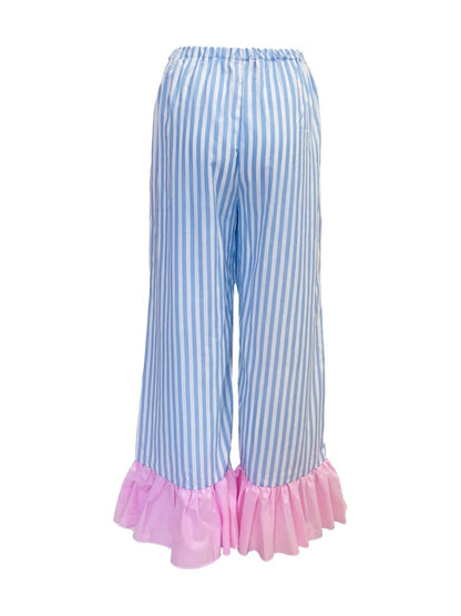 PANTALONE Pin con galetta Righe Azzurre Mod.2 Ribes of LOVE
