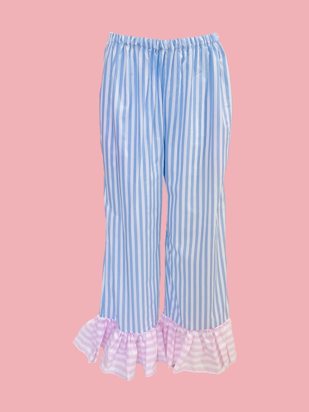PANTALONE Pin con galetta Righe Azzurre Mod.1 Ribes of LOVE