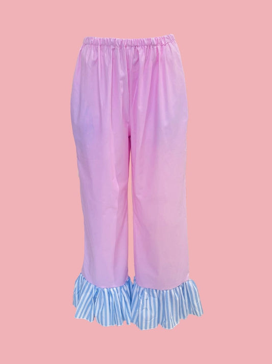 PANTALONE Pin con galetta Rosa Baby Ribes of LOVE
