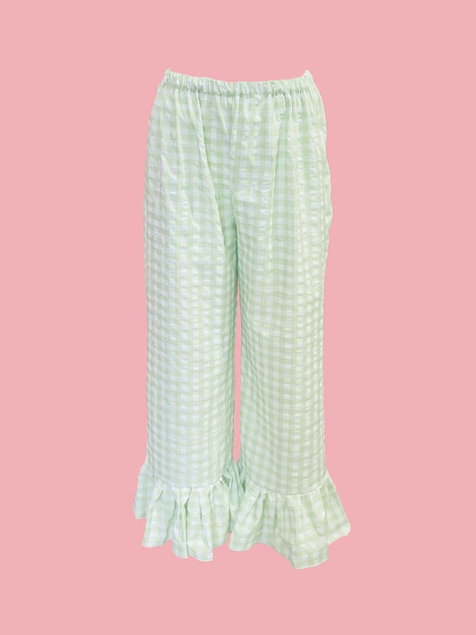 PANTALONE Pin con galetta Verde Ribes of LOVE