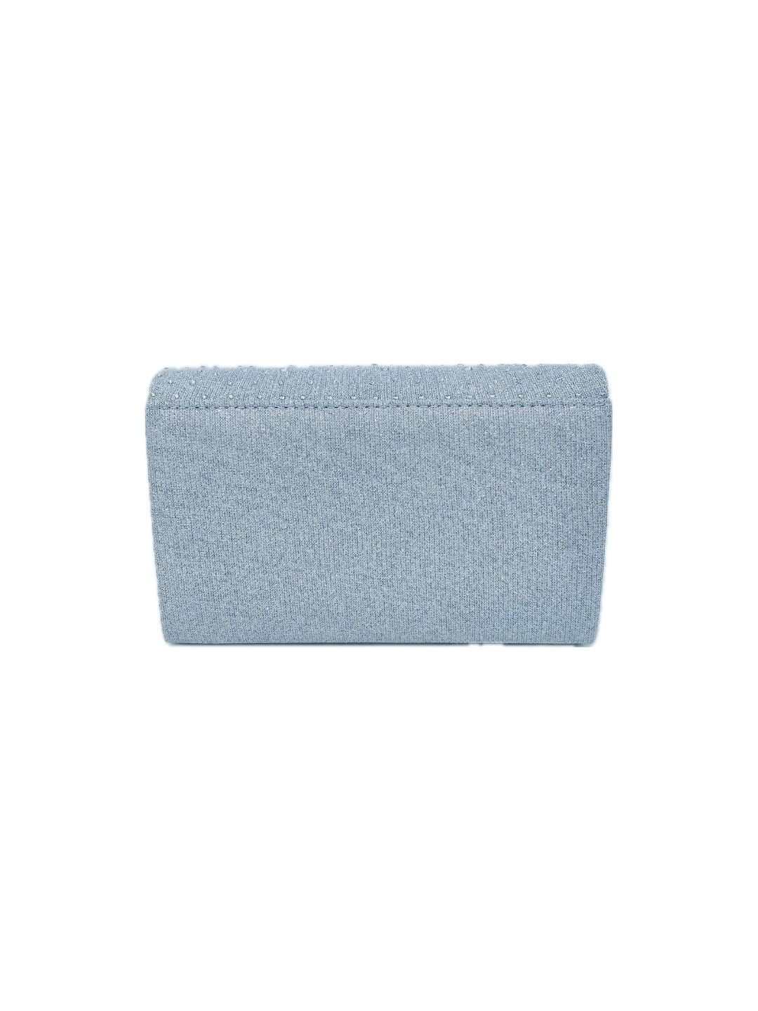 SILVER LUREX CEREMONY POUCH 2478