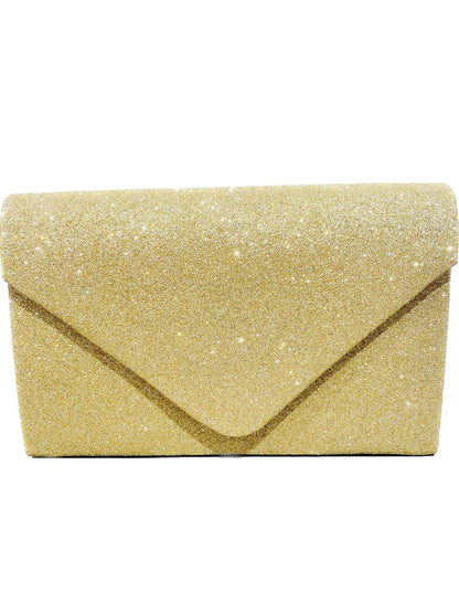 POCHETTE CERIMONIA GLITTER ORO 329