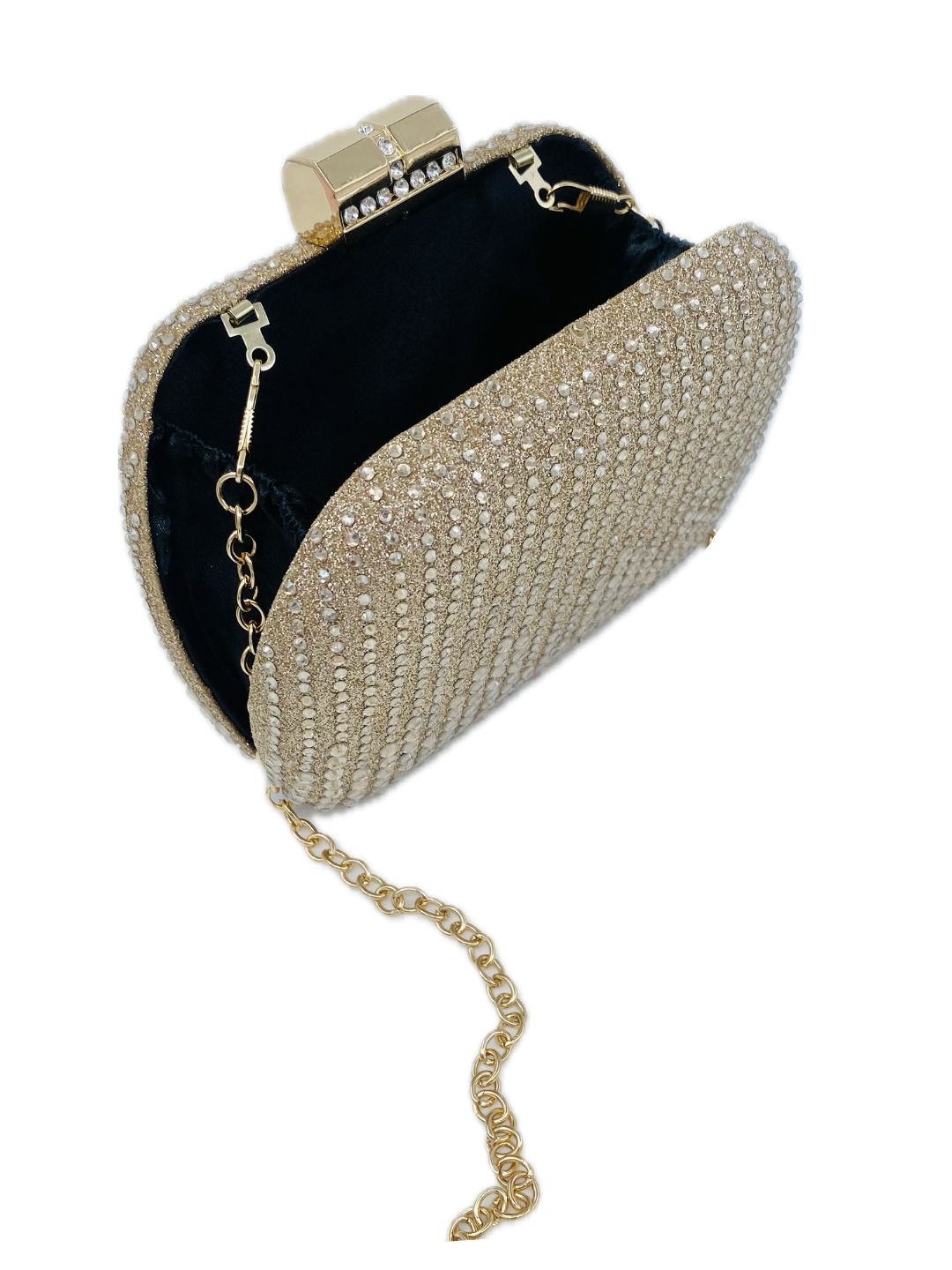 POCHETTE CLUTCH STRASS ORO 90059