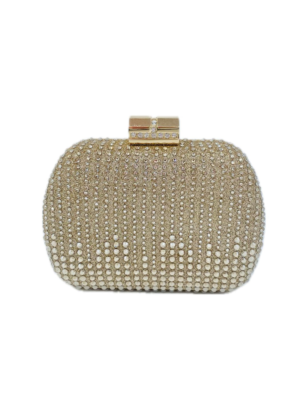 POCHETTE CLUTCH STRASS ORO 90059