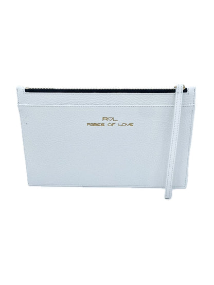 POCHETTE PORTADOCUMENTI IN PELLE BIANCO 5039