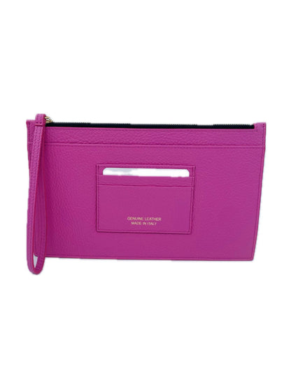 POCHETTE PORTADOCUMENTI IN PELLE ROSA BUBBLE 5039