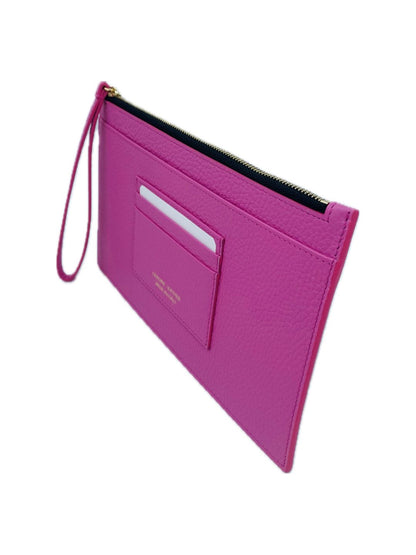 POCHETTE PORTADOCUMENTI IN PELLE ROSA BUBBLE 5039
