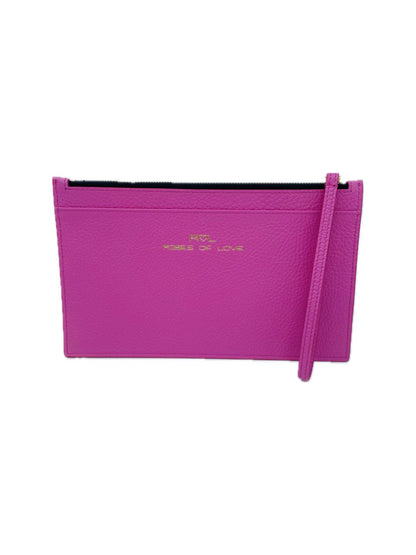 POCHETTE PORTADOCUMENTI IN PELLE ROSA BUBBLE 5039