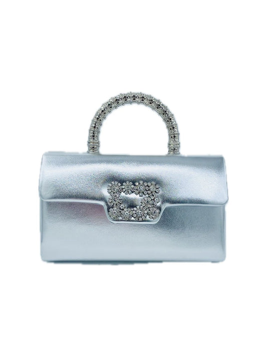 POCHETTE SIMIL PELLE ARGENTO 2453