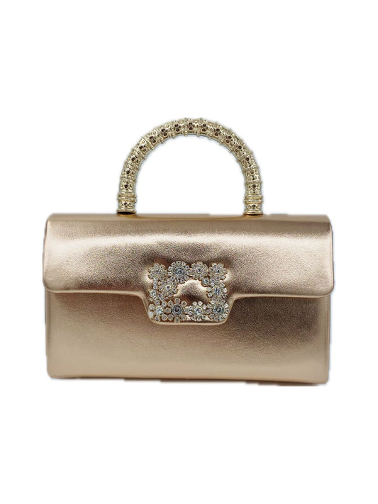 POCHETTE SIMIL PELLE ORO ROSA 2453