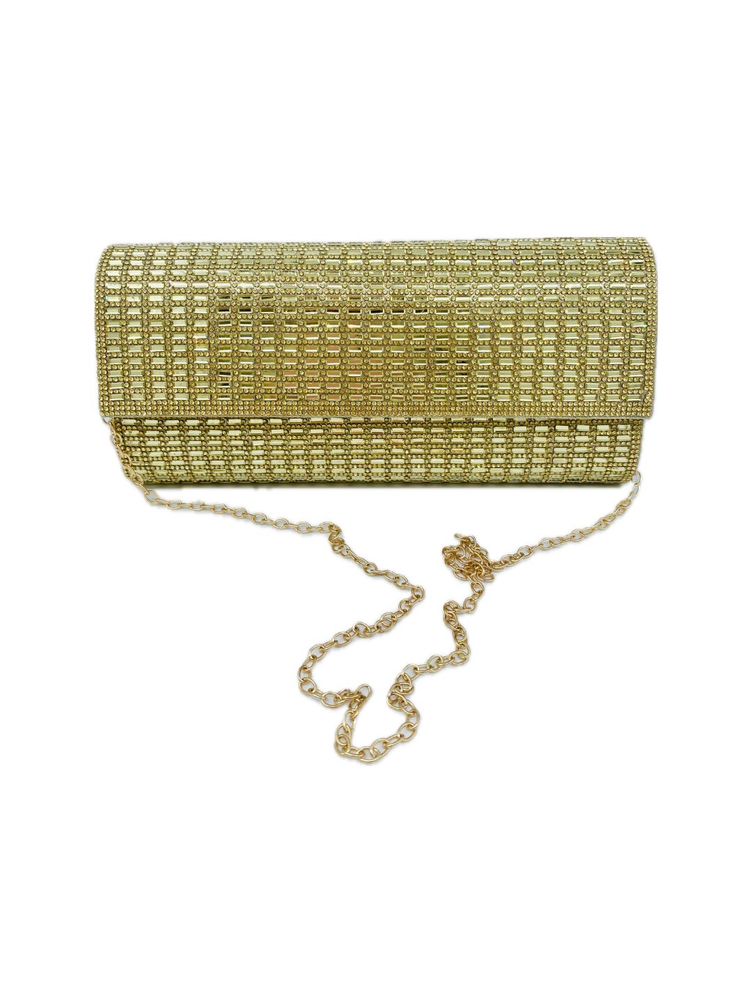 POCHETTE STRASS ORO 2464