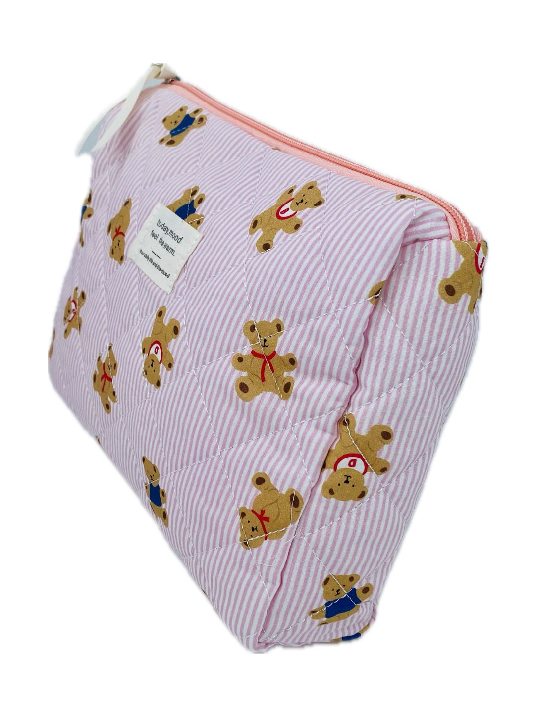 POCHETTE TRAPUNTATA GRANDE Rosa con Orsetti